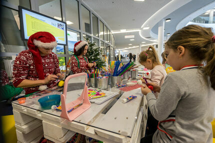 Stoisko promocyjne dla najmłodszych uczestników Targów