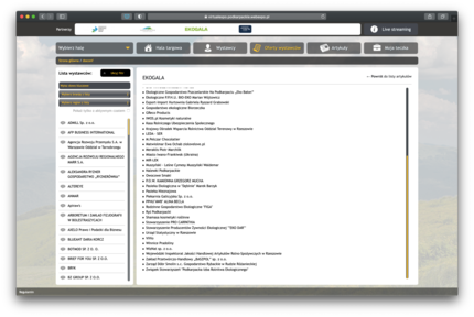 Lista wystawców EKOGALI 2020 cd.