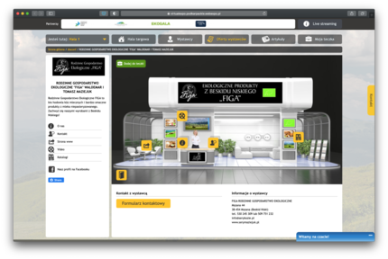 Stoisko wystawiennicze podczas targów Ekogala