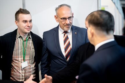 Stoisko WFOŚiGW na czele z Prezesem Adamem Skibą