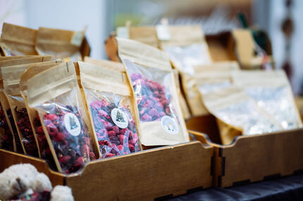 Stoisko wystawiennicze z herbatami